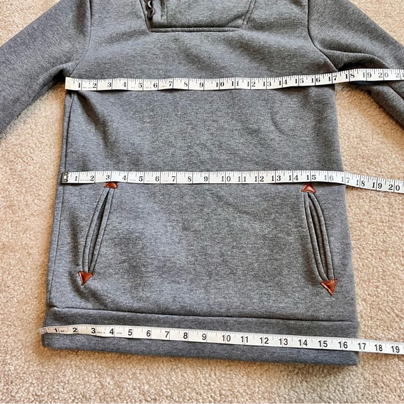 YISIDA Faux Suede Elbow Patch Camo Lined Hooded Sweatshirt—SZ. Medium - Picture 10 of 16